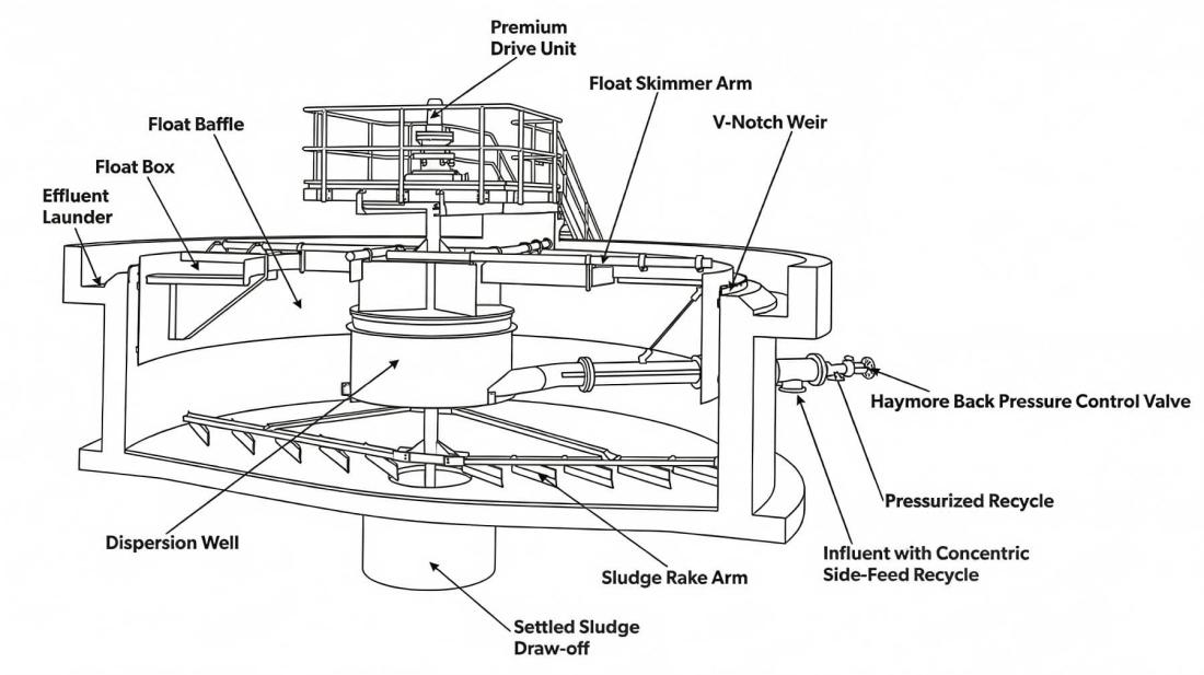 Shallow DAF System Process Overview HSDAF Process Flow Diagram